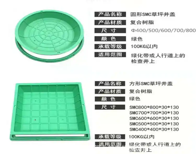 高石碑镇树脂复合种植井盖展示