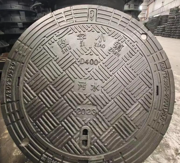 高石碑镇球墨铸铁防沉降井盖展示